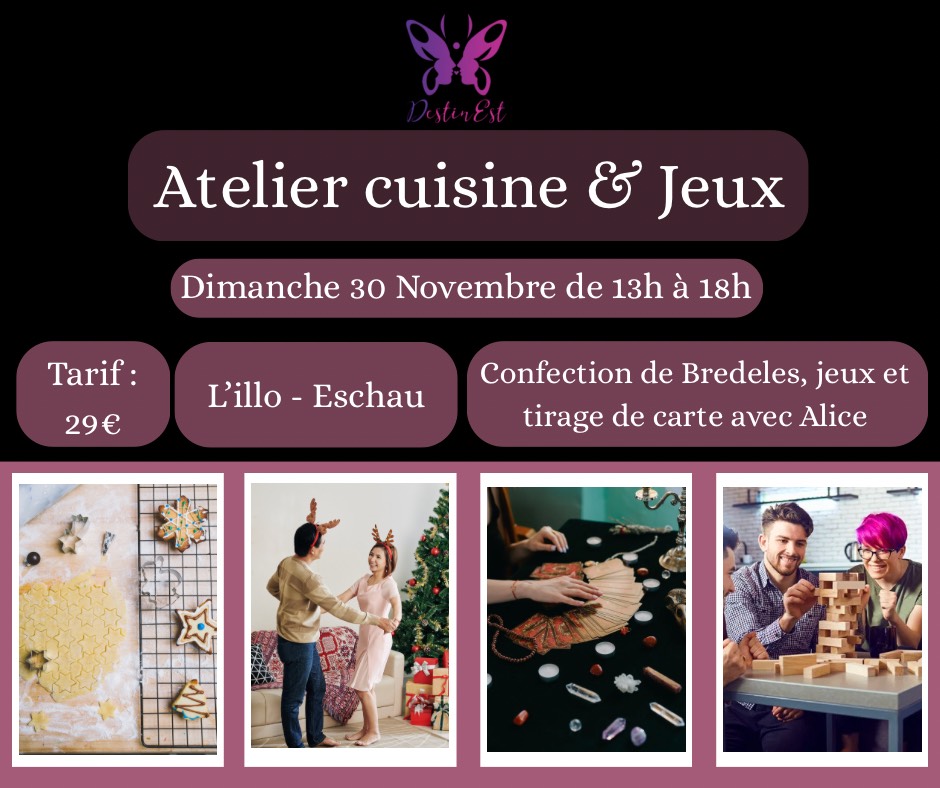 Atelier cuisine & jeux