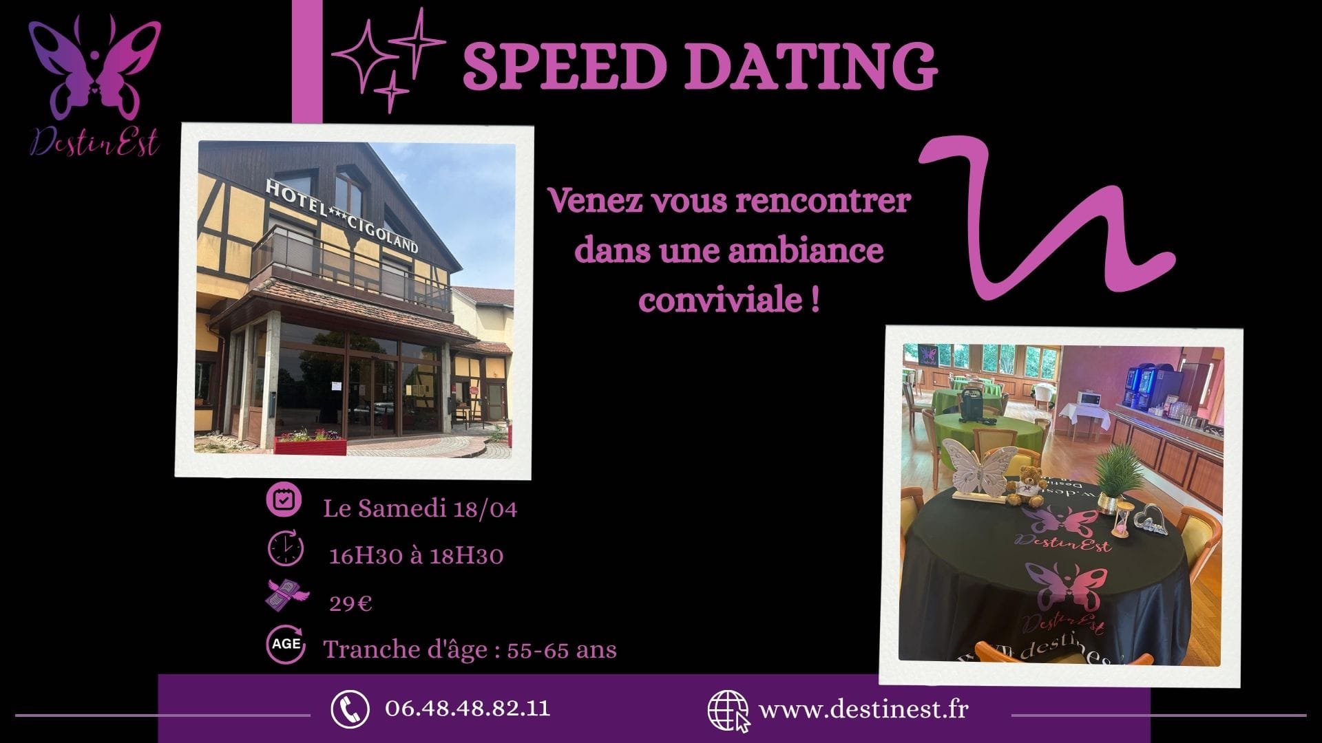 Speed dating Centre Alsace 55/65 ans
